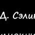 Дж Д Сэлинджер Над пропастью во ржи Аудиокнига