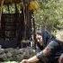 Nomadic Life Style Cooking Abgoosht Broth With Lamb Meat Fresh Bread On Sadj