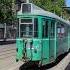 Three Green Duewag Be4 6s Standing In A Row Railnatter Tram Belgrade Basel