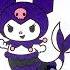 Coloring Kuromi Mermaid DIY Glitter Art For Kids Glitter Sanrio Kuromi Color Trending