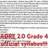 ADRE GRADE 4 Official Syllabus Released Adre Apsc Viral