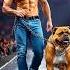 Muscular Man Performance A Magic With Strong Dog Magic Wwe Talent