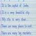 10 Lines Essay On My City 10 Lines On My City Essay On My City Essay On My City In English My City L