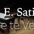 E Satie Je Te Veux 당신을 원해요