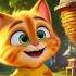 Котик воришка мёда мультик Cats Aiart Aicat Dalle3 Chatgpt юмор нейросеть кот ии