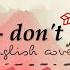 Ikon Don T Forget English Cover