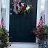 Create A Patriotic Porch For Summer Patrioticdecor Summerwreath Wreathmaker Flowers America
