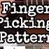 Guitar Finger Picking Pattern