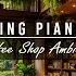Bookstore Coffee Shop In Forest With Relaxing Piano Jazz Music For Studying Working Stress Relief