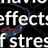 Behavioral Effects Of Stress Processing The Environment MCAT Khan Academy