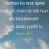 Meherbaan Lyrics Hathon Ko Tere Apne Love Lyrics Bollywood Song Meherbaan