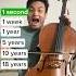 1 Second Vs 18 Years Of Cello Playing Cello