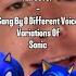 8 Different Sonics Sing When Can I See You Again By Owl City A I Cover