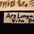 Ars Longa Vita Brevis By Ollidrog And The Ananyms Original