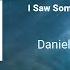 Daniel Knox I Saw Someone Alone Lyrics