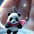 Tiny Panda Ice Skater Spin Funny Animal Silly Goofy Humor Animalhumor Hilarious Adorable Sport