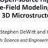 Applying The PRISMS Phase Field Framework To Simulate 3D Microstructure Dynamics