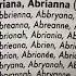 Abriana Abrianna