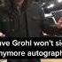 DaveGrohl Says He Won T Sign Autographs Unless Its For Charity Shorts