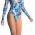 Speedo Valentina Long Sleeve One Piece Swimsuit SwimOutlet Com