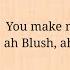 Woo Ah BLUSH Easy Lyrics