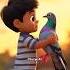 A Boy Saves The Life Of A Pigeon Pigeonlife Animalstory Churyaai