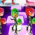 PJ Masks Owlette Gekko Owlette Gekko X Dance Song Tiles Hop EDM Rush Shorts Viralvideo