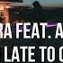 Vivien O Hara Feat Adrian Sana Too Late To Cry Lyrics
