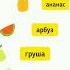 Mevalar Rus Tilida Rus Tili Oson Va Tez
