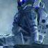 Masked Wolf Astronaut In The Ocean Metal Cover