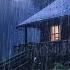 Goodbye Insomnia With Heavy RAIN Sound RELAX Rain Sounds On Old Roof In Foggy Forest At Night