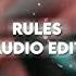 Rules Audio Edit