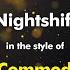 The Commodores Nightshift Karaoke Version From Zoom Karaoke