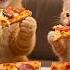 Mama Cat Kitten Make The Most Delicious Salami Anchovy Pizza