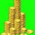 Free Green Screen Chroma Key MONEY COIN STACK GROW Effect Animation Chromakey Greenscreen