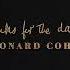 Leonard Cohen Moving On