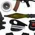 Special Police Weapon Toy Set Unboxing M24 95K Sniper Rifle Tactical Helmet M416 Rifle Bomb Dagger