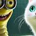 Cute Kitten And Minion TRANSFORMED Into A WORM Monster Aicat Catlovers Cutecat Catvideos Cat