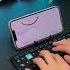 Octet Keyboard Aluminum Alloy Foldable Keyboard 160mAh Battery Unkey Switching Scissor Keyboard