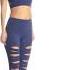 Onzie High Waisted Shredded Yoga Capris SwimOutlet Com