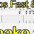 Tube Snake Boogie ZZ Top Guitar Solo Lesson With Tabs Fast Slow