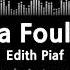 Edith Piaf La Foule Instrumental ZZang KARAOKE