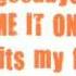 Chrisette Michele Blame It On Me Lyrics