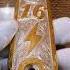Primerodios 1911colt Grips Cachas Gold Silver Stylo 38super Gordo Rayo Lightning Bolt Familia
