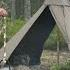 Solo Bushcraft Trip Canvas Tent 3 Camps Rain Adjustable Pot Hangers Homemade Knife Etc