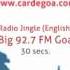 Car De Goa Www Cardegoa Com Big 92 7 FM Radio Jingle English