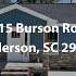3015 Burson Road Anderson SC 29624 3 Bedroom Home For Sale