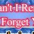 Why Can T I Remember To Forget You Samantha Jones Video Karaoke
