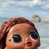 The Little Mermaid Relaxing On Rocks Swimming Doll Shorts