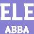 ABBA Angeleyes Lyrics